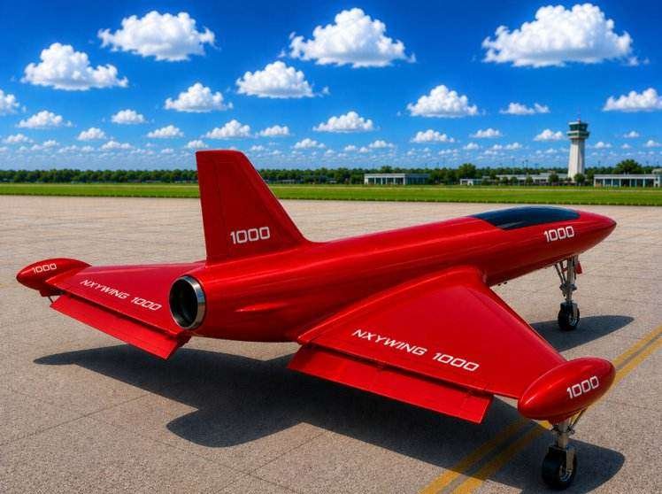 NXYWING 1000 red livery on tarmac